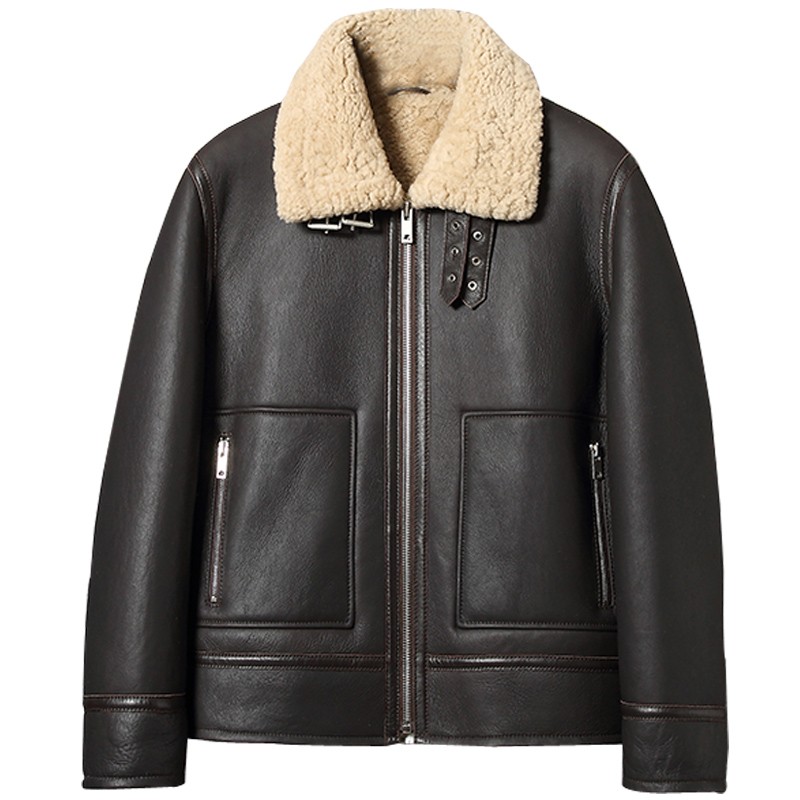 Men's Old School Shearling Aviator Jacket